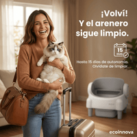 Arenero Gato Automático Autolimpiante Open Top - Ecoinnova - Muy Moderna Uruguay