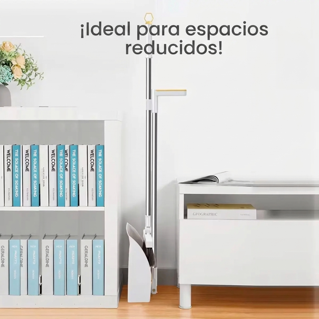 Set de Escoba y Pala Atrapa Pelos de 90cm