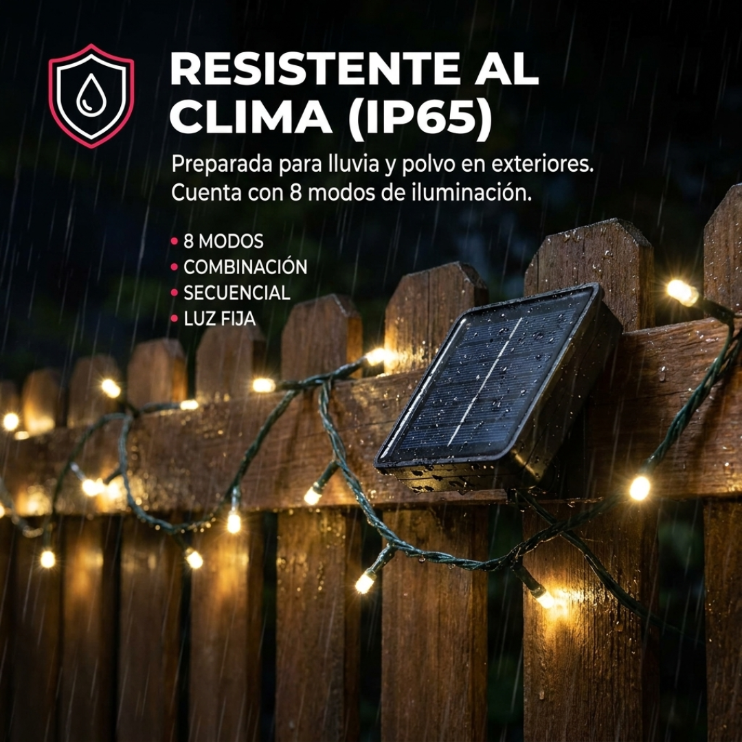 Guirnalda Solar Led Fairy 12m - Ecoinnova
