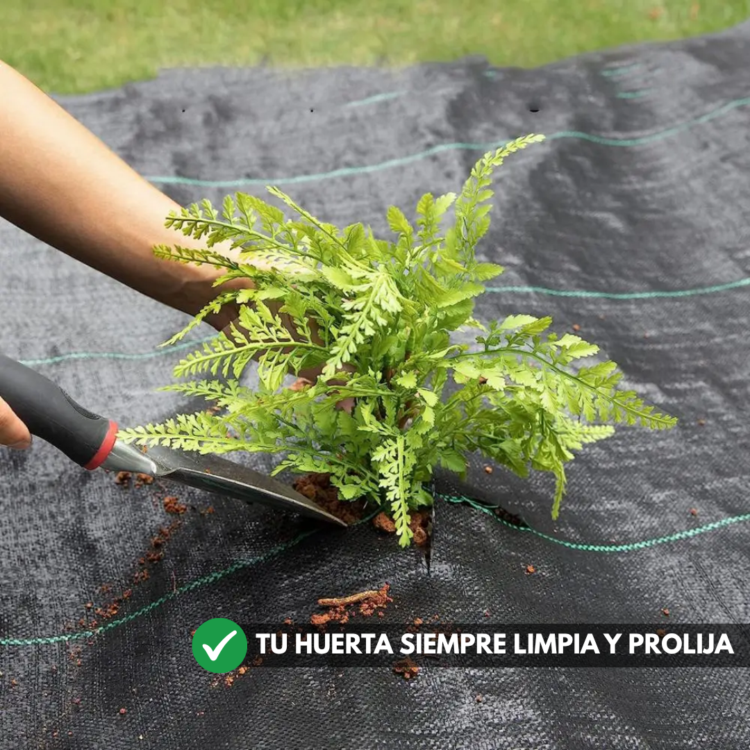 Malla Antihierba Geotextil Permeable Para Jardín E Invernadero 10m