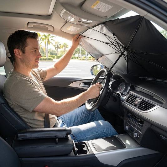 Parasol de Parabrisas Para Auto Retráctil Protección UV