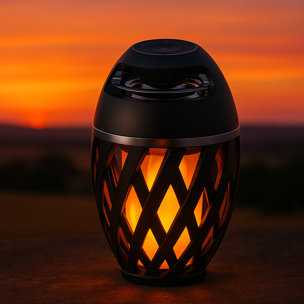 Parlante Bluetooth Tipo Antorcha LED