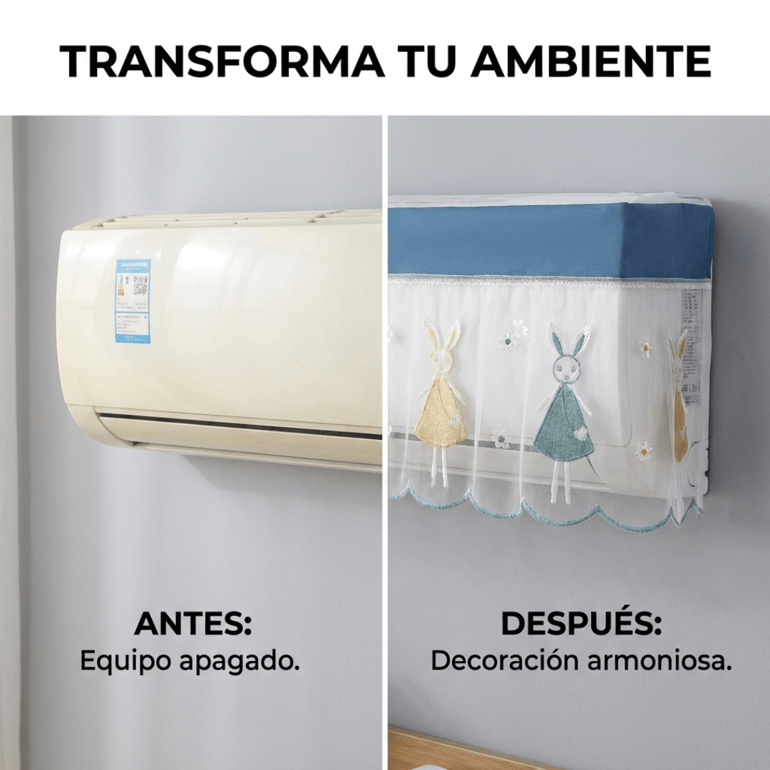 Cobertor Protector Para Aire Acondicionado Interior Lavable - Muy Moderna Uruguay
