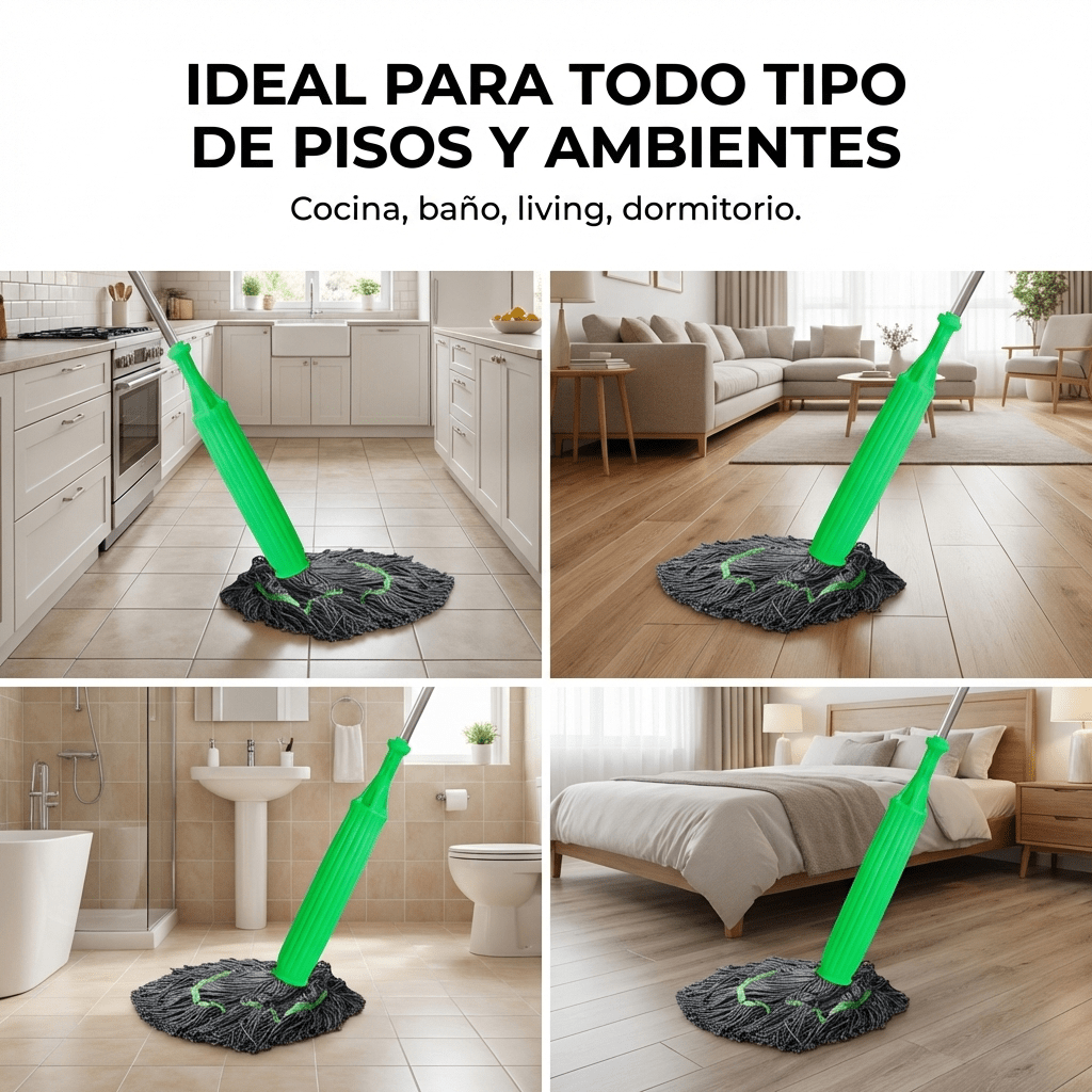 Trapeador 2 En 1 Super Absorbente - Muy Moderna Uruguay