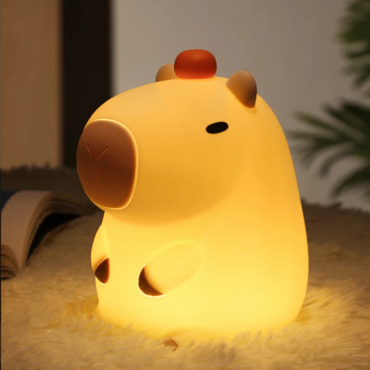 Lampara Nocturna De Capibara Carpincho Veladora De Goma