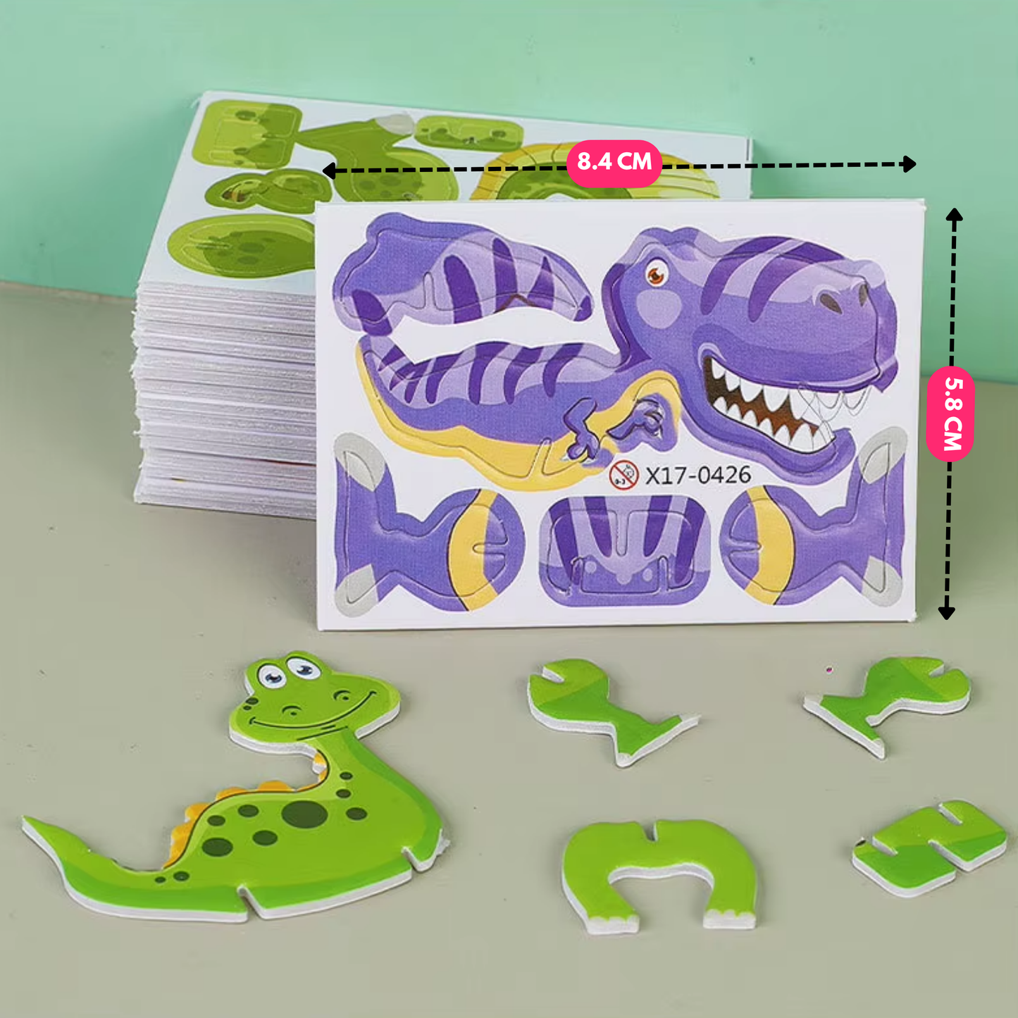 Figuras Para Armar Animales Y Dinosaurios 3d Juguete Pack 60