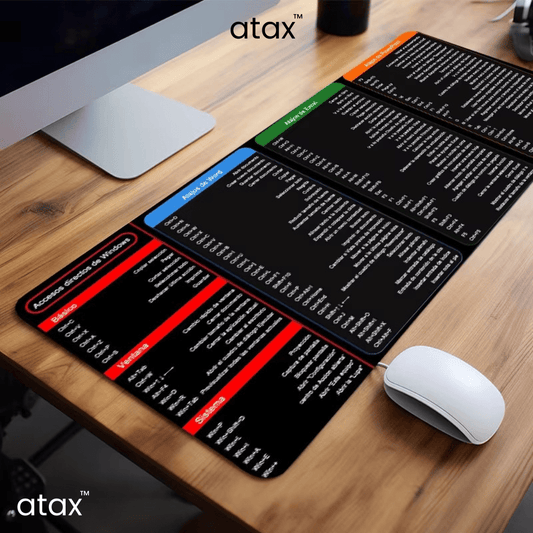 Alfombrilla Para Mouse Con Atajos Excel Word Español atax - Muy Moderna Uruguay
