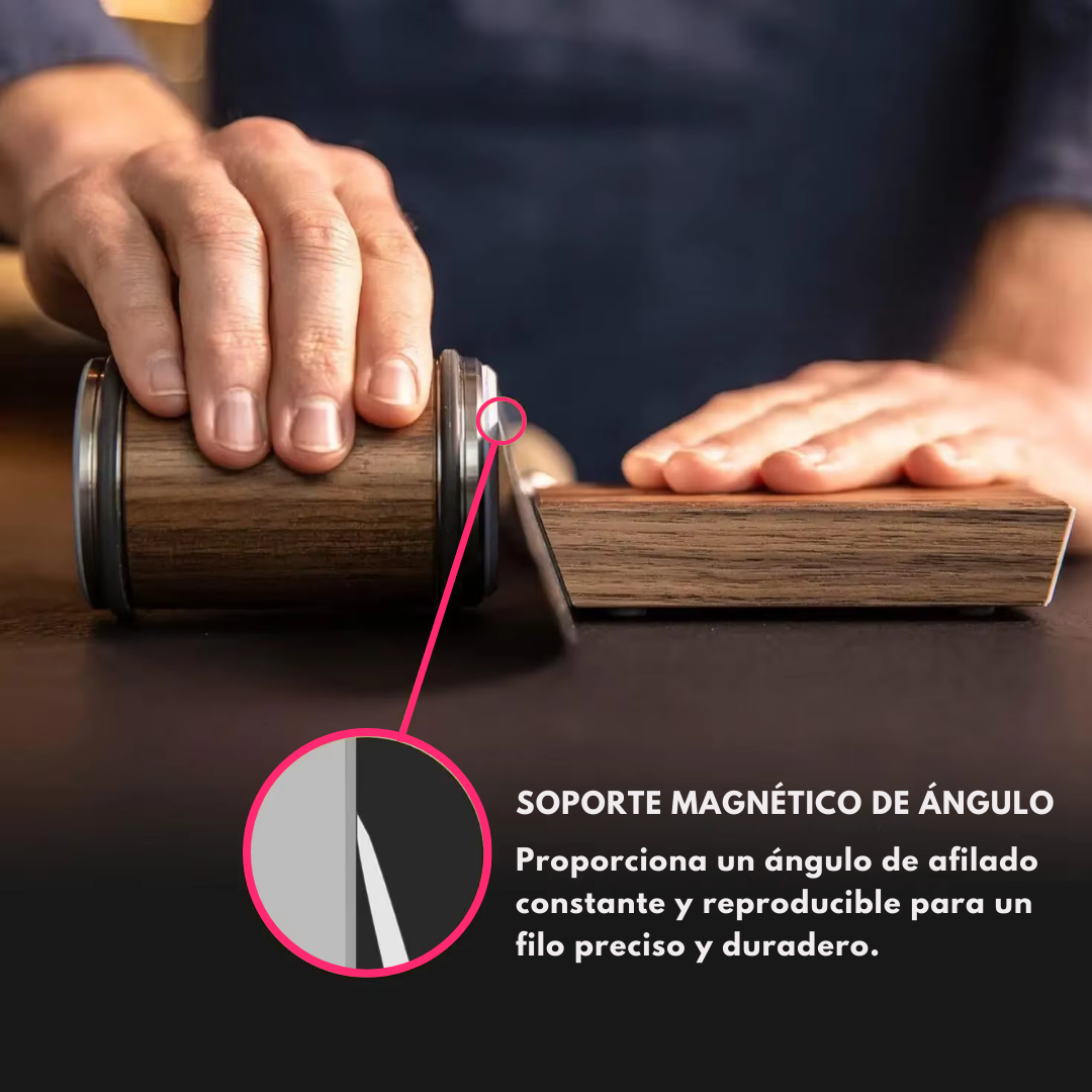 Afilador de Cuchillos Profesional Magnético con Recubrimiento de Diamante