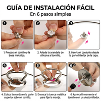 Set 6 Mangos de Silicona Universal para Tapa de Olla