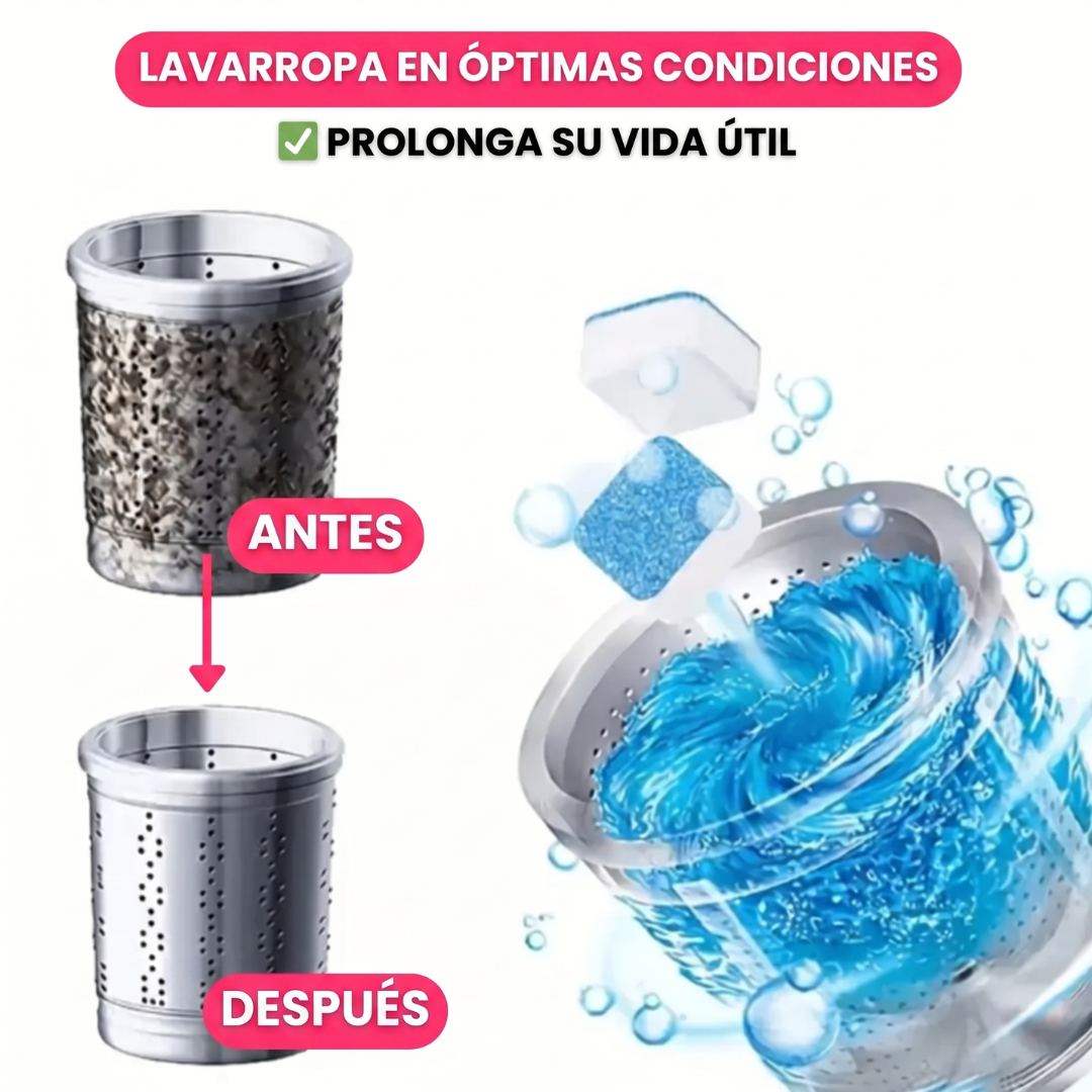 Tabletas Limpiadoras para Lavadora x30 Concentradas