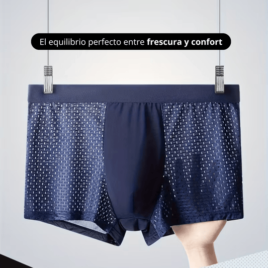 Pack X4 Boxers De Hombre Ice Silk Transpirables Bambú - Muy Moderna Uruguay