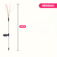 Luz Solar Exterior Decorativa Jardín Efecto Fuegos Artificiales