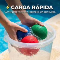 Pack de 30 Bombitas Esponja De Agua Reutilizables - Muy Moderna Uruguay