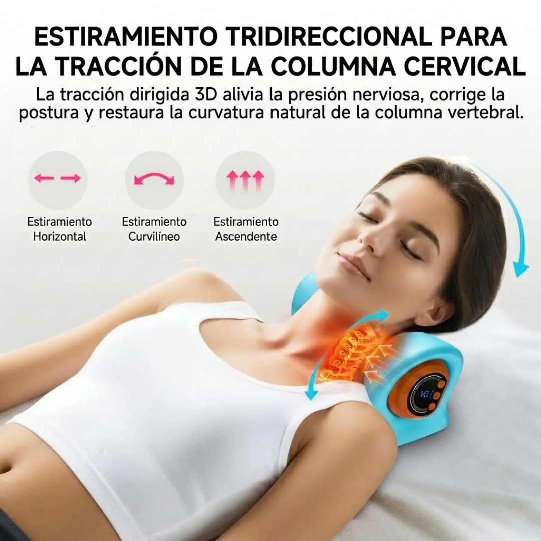 Masajeador Cervical Electroestimulación Calor y Vibración 4 en 1