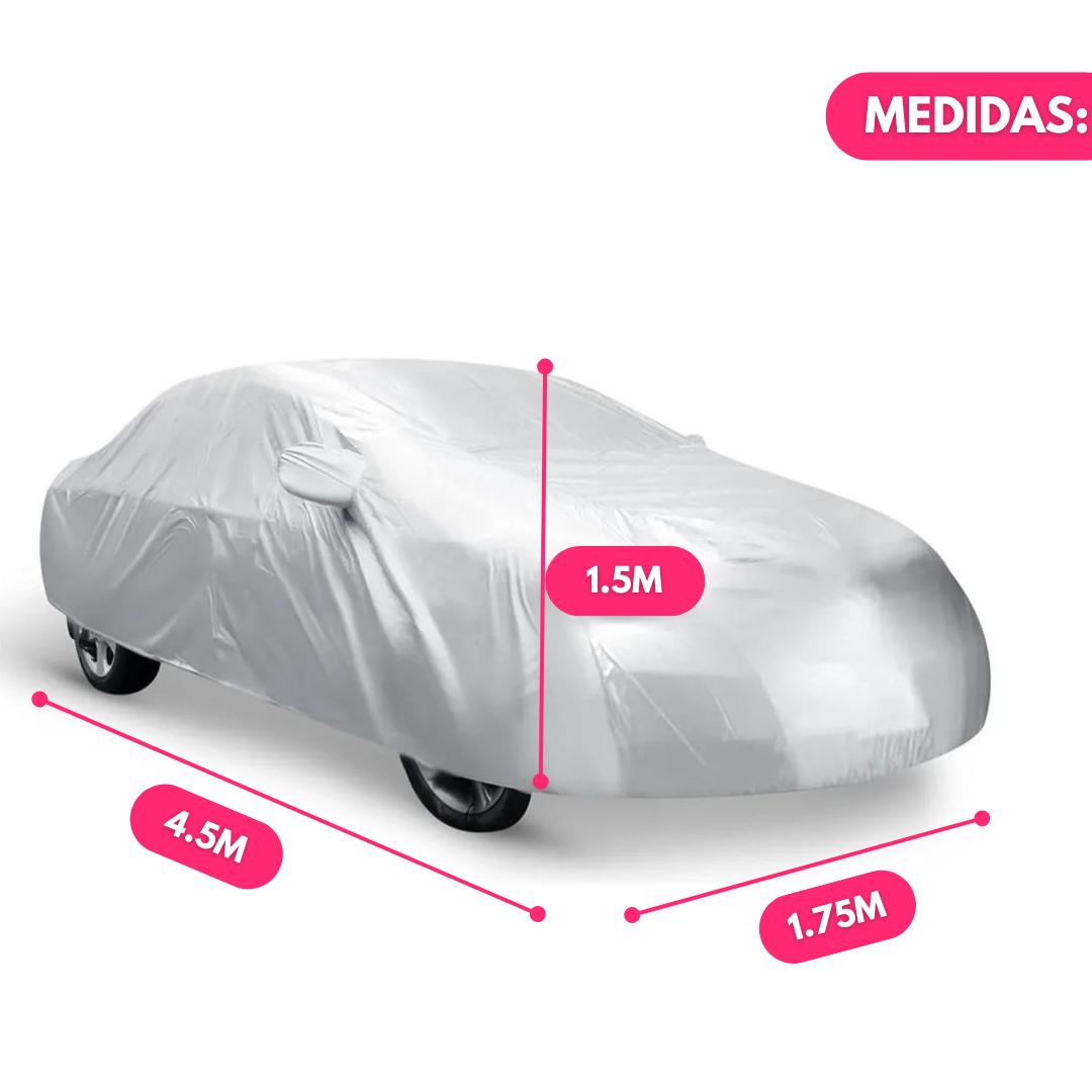 Funda Cubre Autos Impermeable Protección Sol Lluvia Rayones