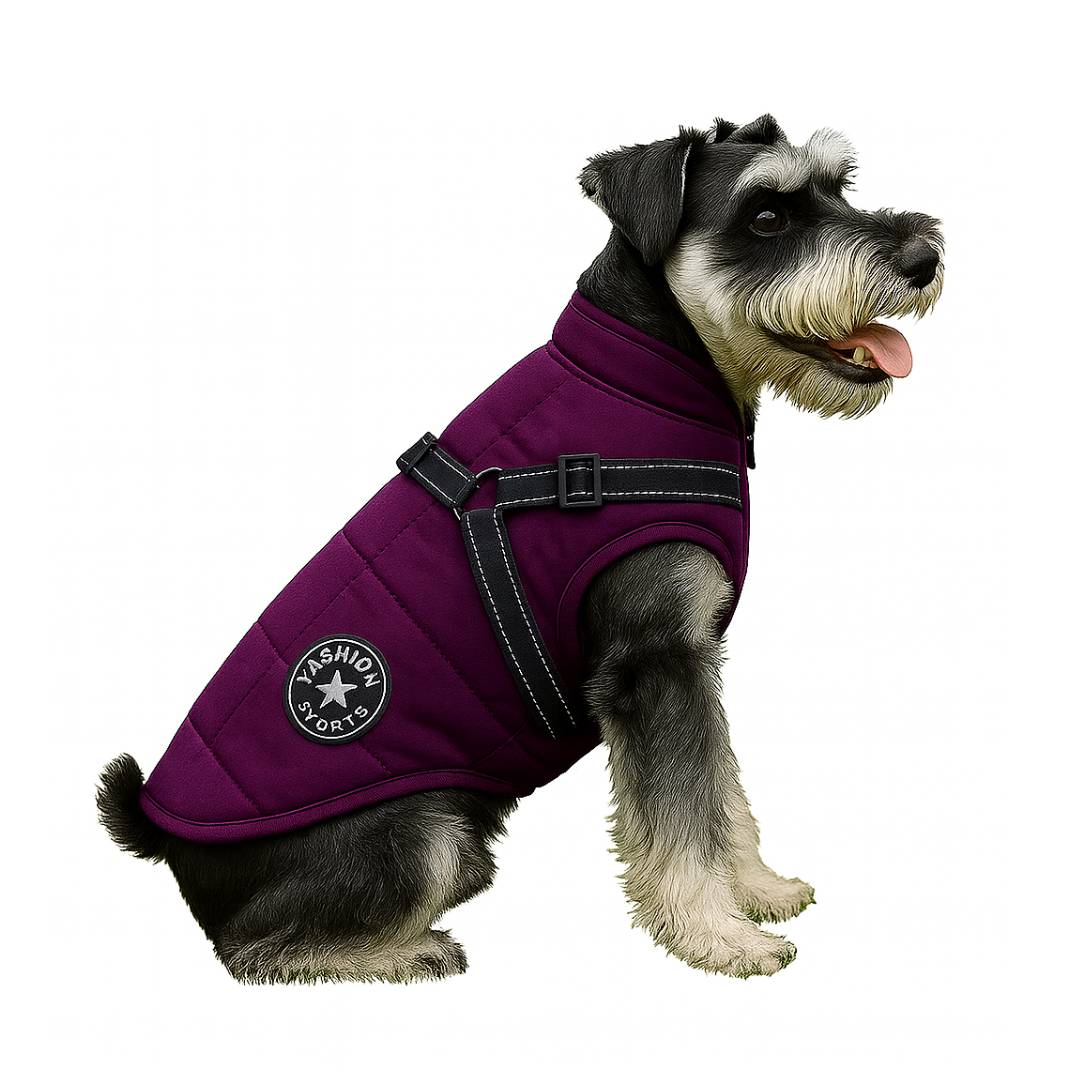 Abrigo para Perros Impermeable Chaleco con Arnés Reflectivo