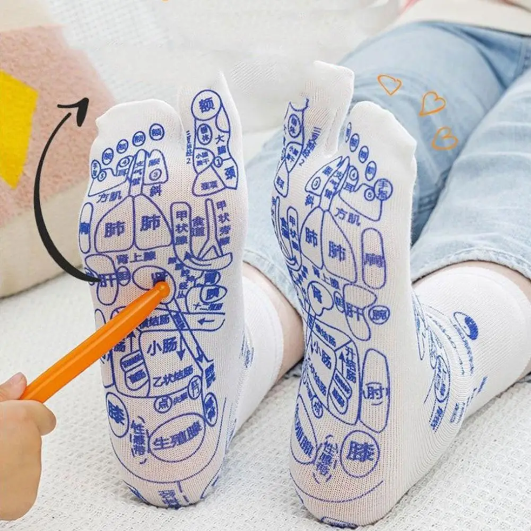 Medias de Reflexología y Acupresión para Masaje de Pies