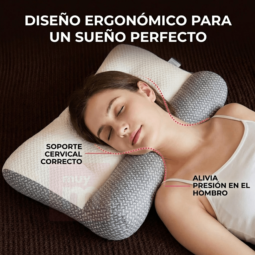 Almohada Ortopédica Cervical Ergonómica Para Cuello - Muy Moderna Uruguay