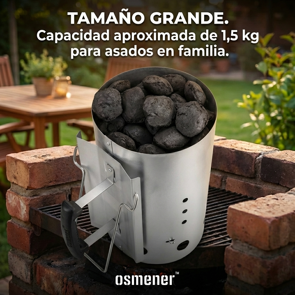 Encendedor De Carbón Grande Para Parrilla Osmener