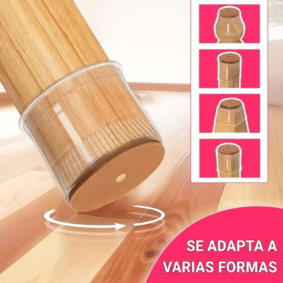 Set x24 Protectores de Silicona para Muebles