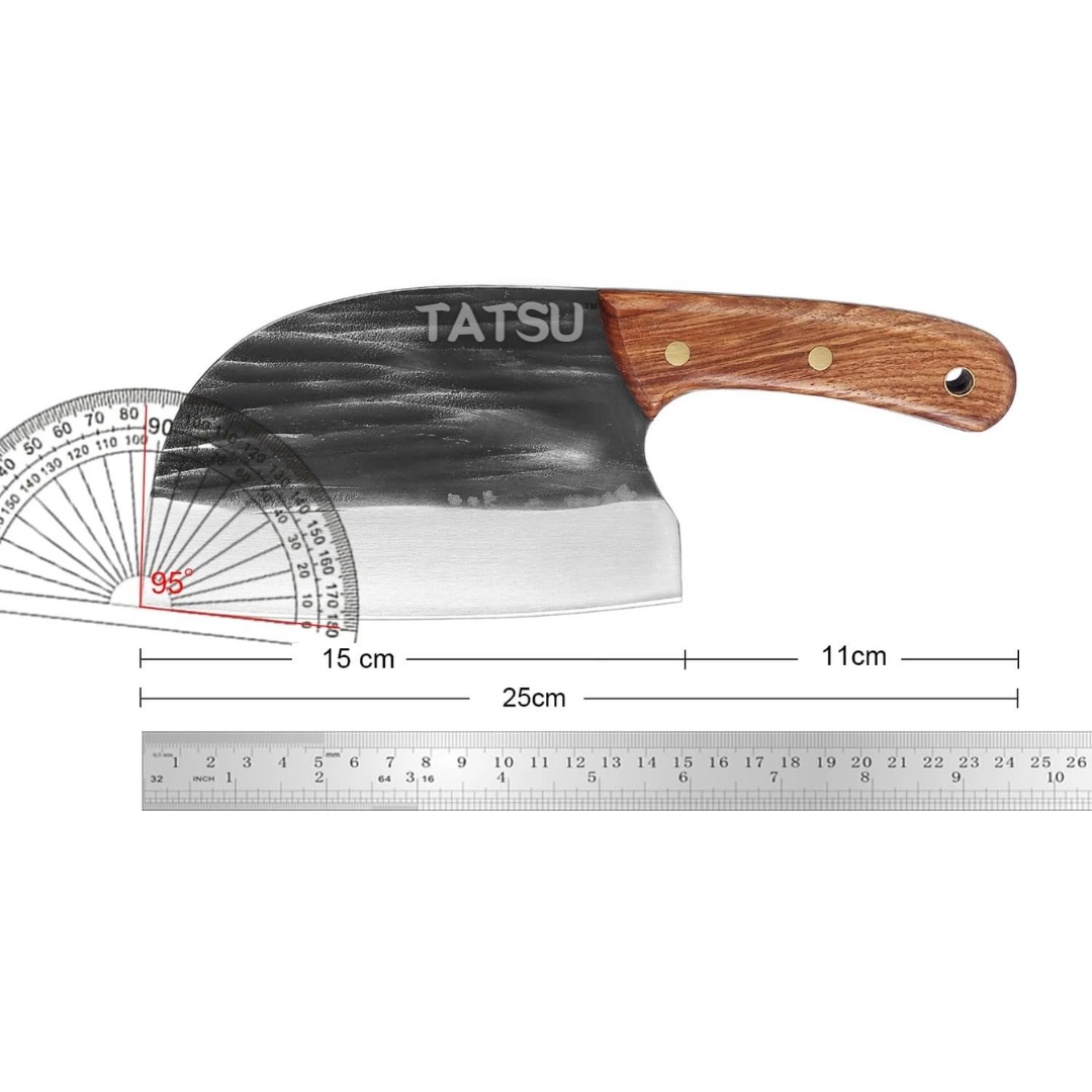 Cuchillo Carnicero TATSU™ Fushin con Funda de Cuero
