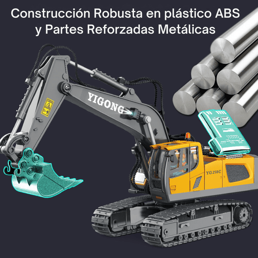 Juguete Excavadora Realista Con Brazo Control Remoto - Muy Moderna Uruguay
