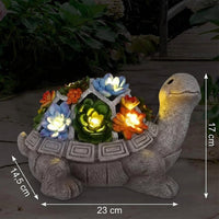 Tortuga Solar Decorativa Con Luces LED Para Jardín Patio Y Balcón - Muy Moderna Uruguay