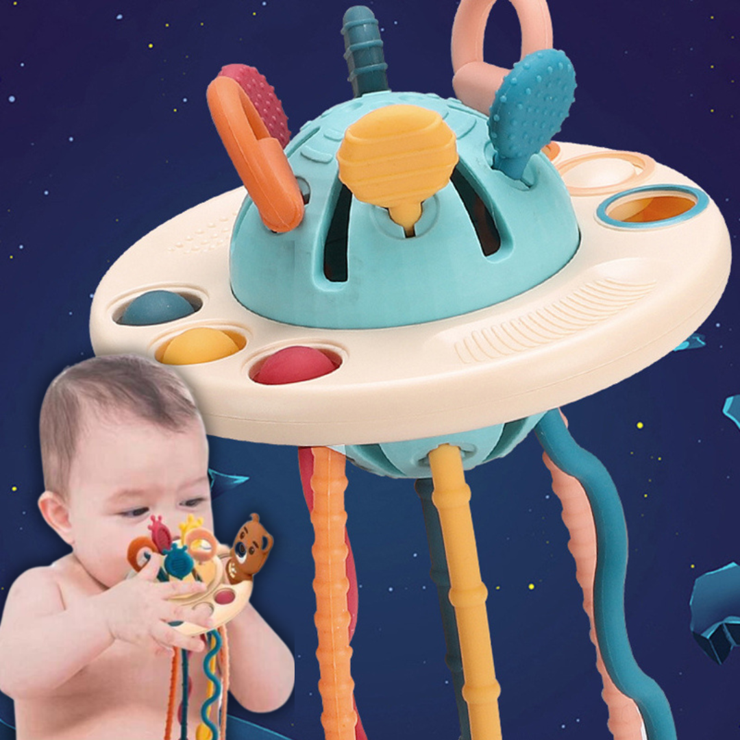 🎁 Platillo Volador Jueguete de Tirar Cuerdas Sensorial (100% off)
