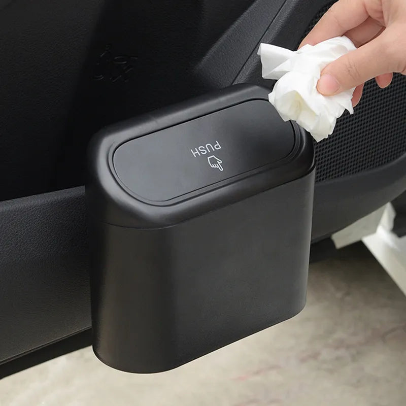 🎁 Basurero para Puerta de Auto con Tapa Retráctil (100% off)
