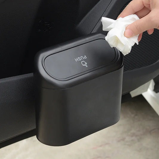 🎁 Basurero para Puerta de Auto con Tapa Retráctil (100% off)