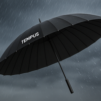 Paraguas Reforzado de 24 Varillas Metalicas Anti Viento TEMPUS™