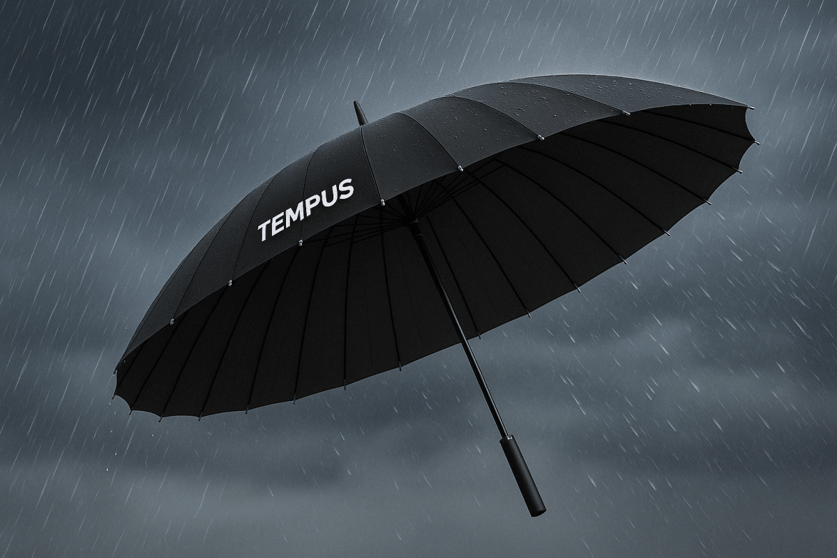 Paraguas Reforzado de 24 Varillas Metalicas Anti Viento TEMPUS™ - Muy Moderna Uruguay