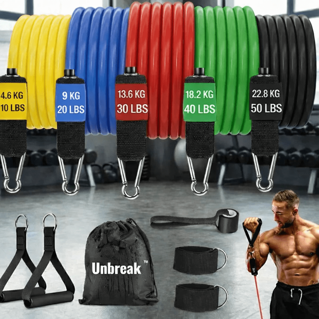 Set Bandas De Resistencia Con Asas Fitness Unbreak - Muy Moderna Uruguay