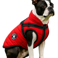 Abrigo para Perros Impermeable Chaleco con Arnés Reflectivo
