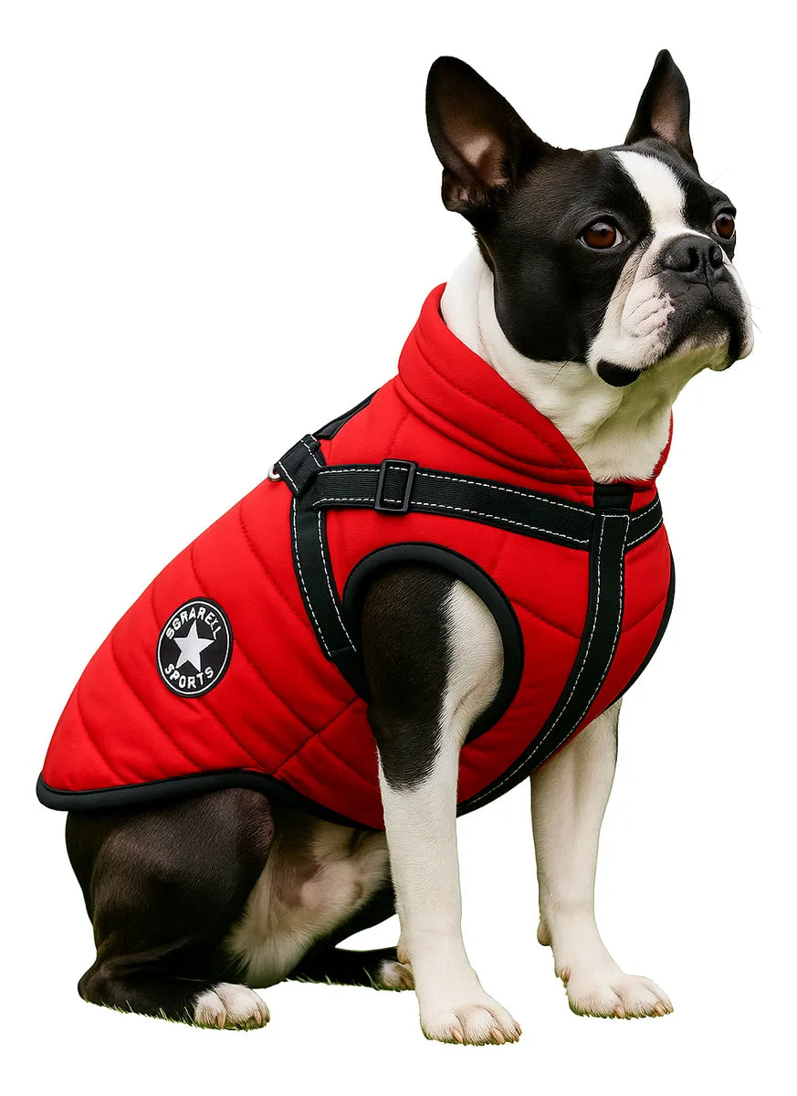 Abrigo para Perros Impermeable Chaleco con Arnés Reflectivo