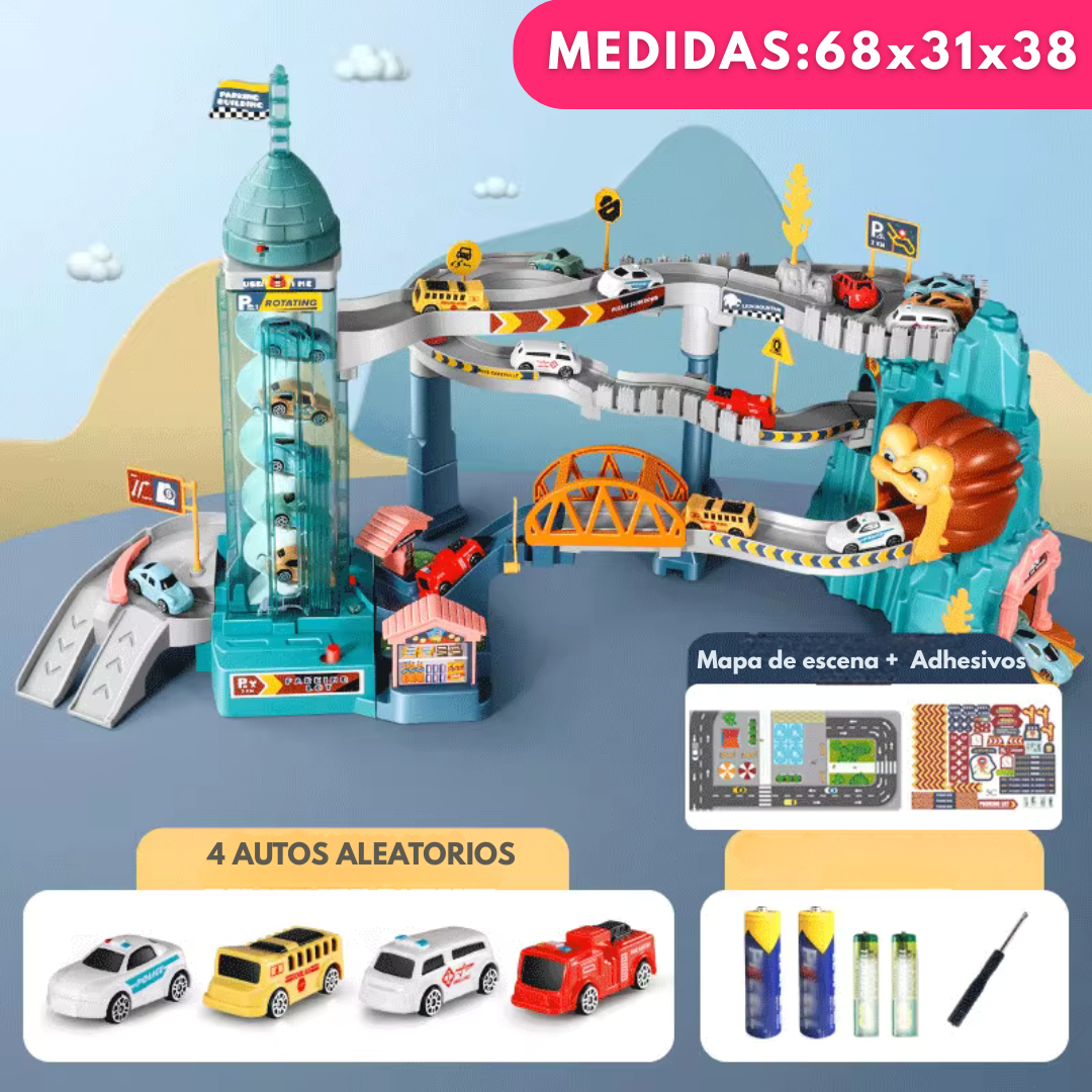 Pista Interactiva de Autos para Niños  Diseño de León