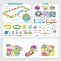 Juego Didactico de Engranajes con Motor 263 piezas