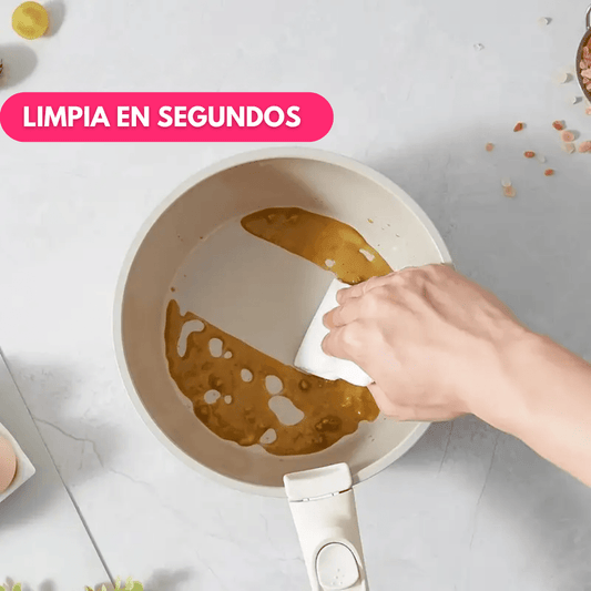 Juego de Ollas Antiadherente 11 Piezas Con Mango Removible - Muy Moderna Uruguay