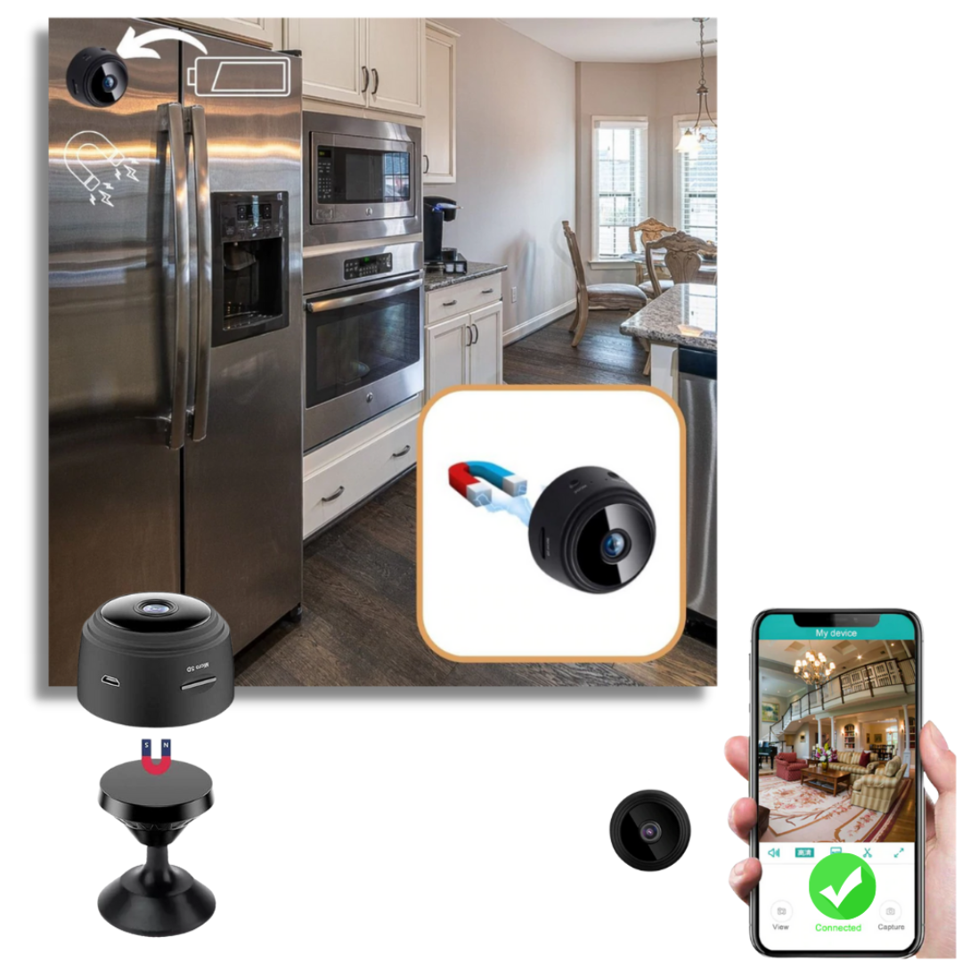 Mini Cámara de Seguridad Recargable WiFi