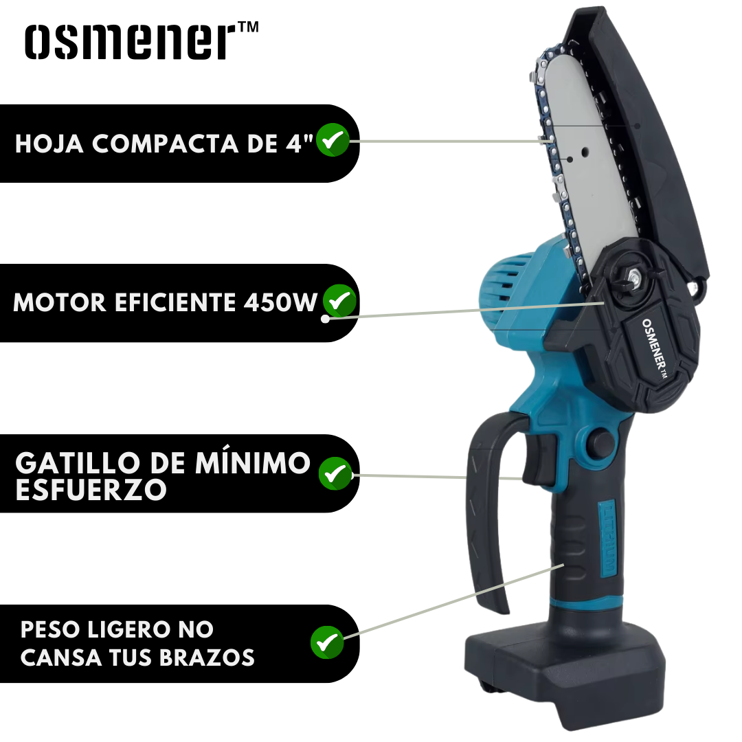 Mini Motosierra con Dos Baterías Osmener™