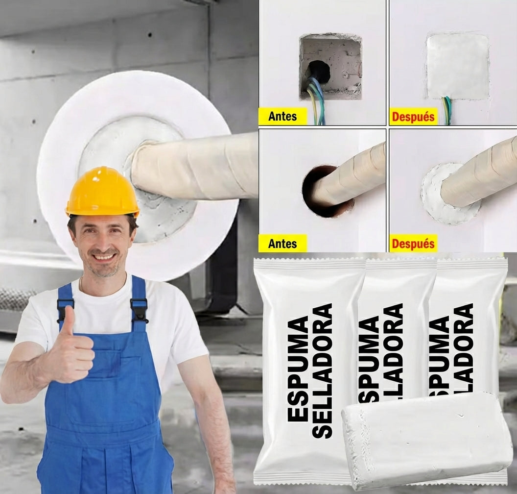 Espuma Moldeable para Sellar Grietas y Agujeros 300g
