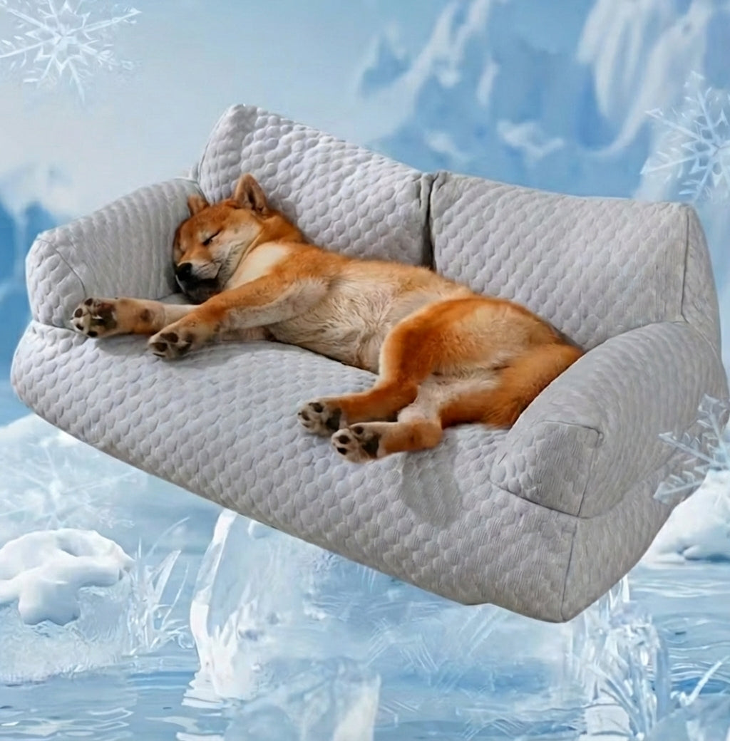 Cama Fresca Para Mascotas Perro Gato Lavable Con Funda Removible