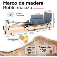 Cama Pilates Reformer Plegable Profesional Con Accesorios Unbreak™