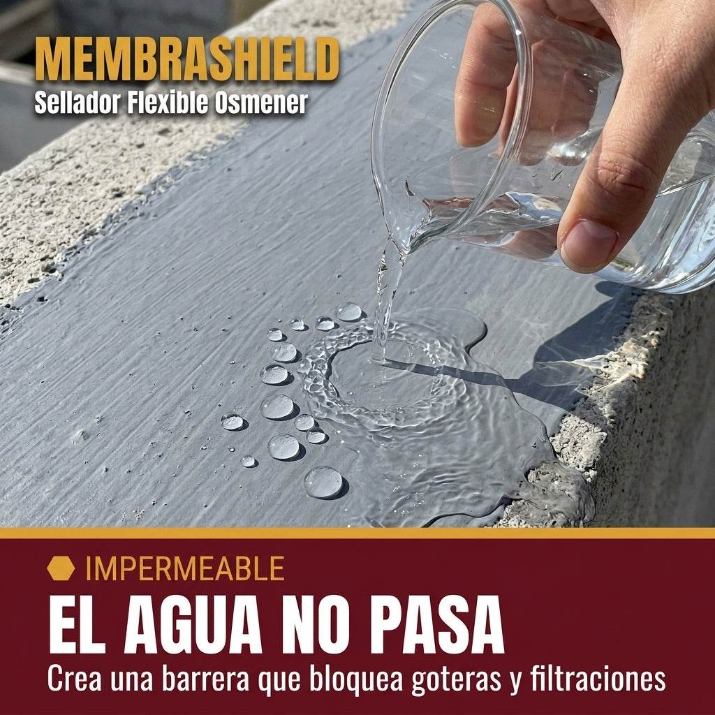 Impermeabilizante de Alta Elasticidad Para Techos Y Cemento 1L