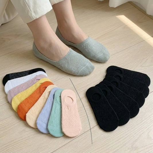 10 Pares De Soquetes Medias Invisibles De Algodón Para Mujer - Muy Moderna Uruguay