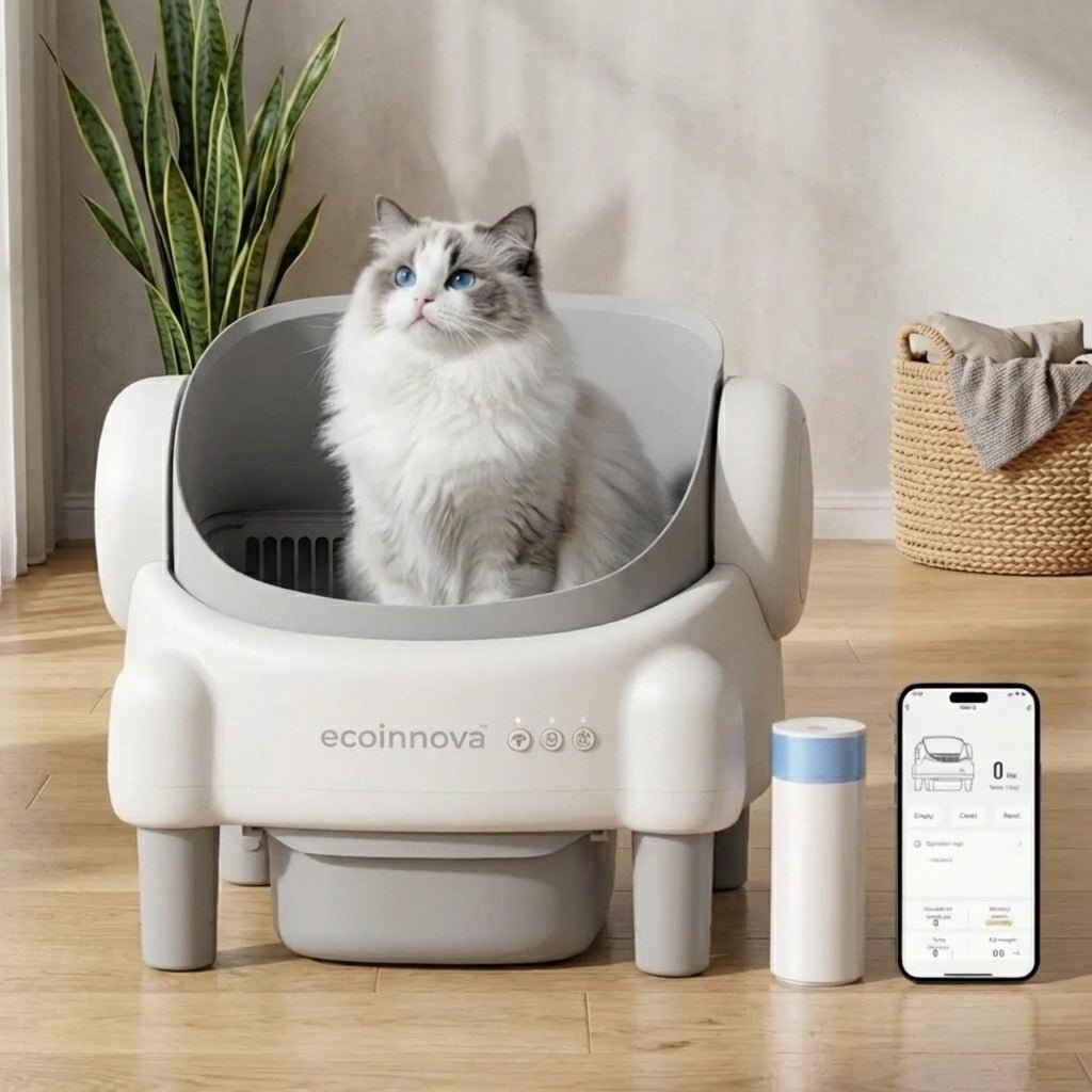 Arenero Gato Automático Autolimpiante Open Top - Ecoinnova - Muy Moderna Uruguay