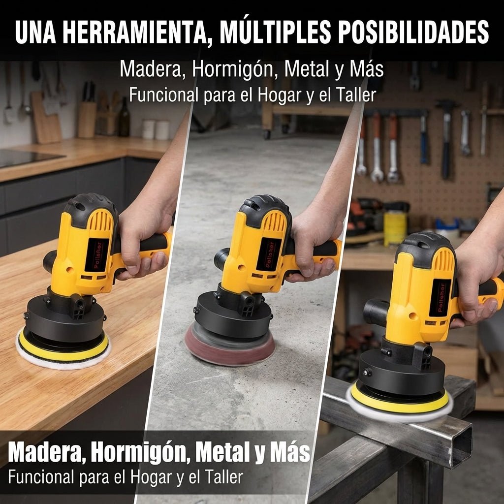 Pulidora y Lijadora 700w Para Madera Hormigón y Encerado Auto - Muy Moderna Uruguay