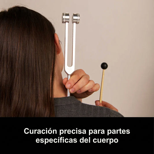 Diapasón Terapéutico 128Hz Aluminio Sonido Relajación Vibración