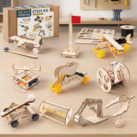Kit STEM de Madera para Armar – Robot Educativo para Niños