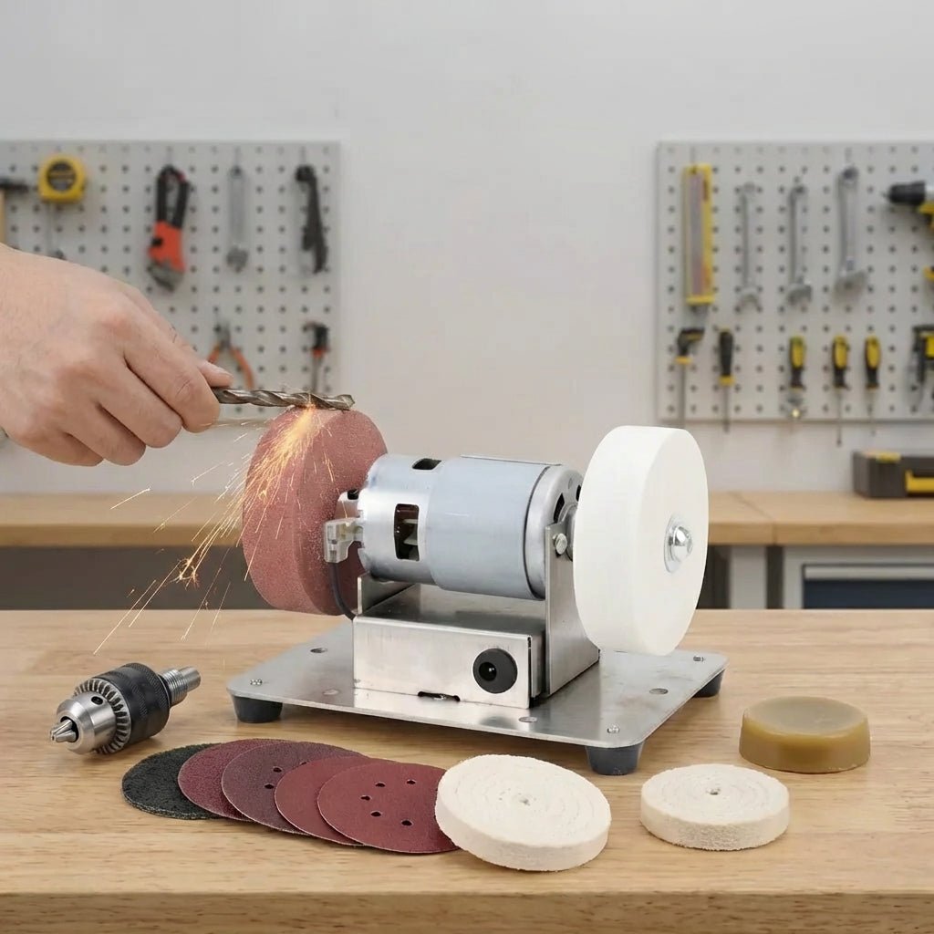 Kit Completo Afilador Eléctrico Amoladora De Banco - Muy Moderna Uruguay